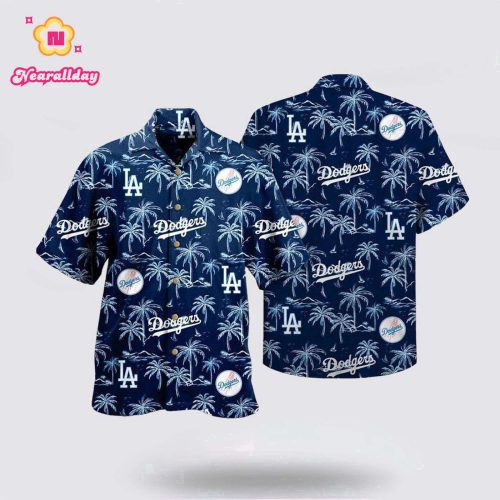 MLB Los Angeles Dodgers Hawaiian Shirt with Coconuts Pattern – Perfect for Fans!