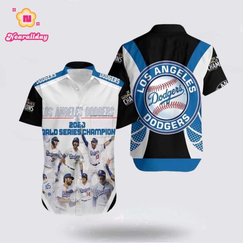 MLB Los Angeles Dodgers Hawaiian Shirt Combo – Perfect Beach Attire for True Fans