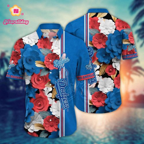 Los Angeles Dodgers Hawaiian Shirt: Floral Fashion for MLB Sport Fans