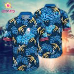 MLB Los Angeles Dodgers Hawaiian Shirt: Floral Symphony Fan Gift