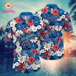 MLB Los Angeles Dodgers Hawaiian Shirt: Floral Fusion Fashion For Fans