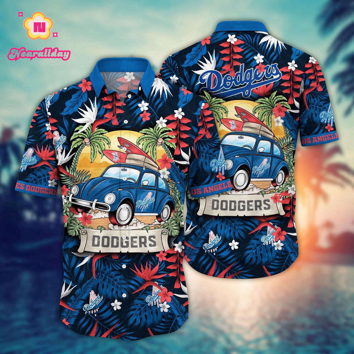 MLB Los Angeles Dodgers Hawaiian Shirt: Perfect Summer Gear for Sports Fans MLB Los Angeles Dodgers Hawaiian Shirt: Perfect Summer Gear for Sports Fans