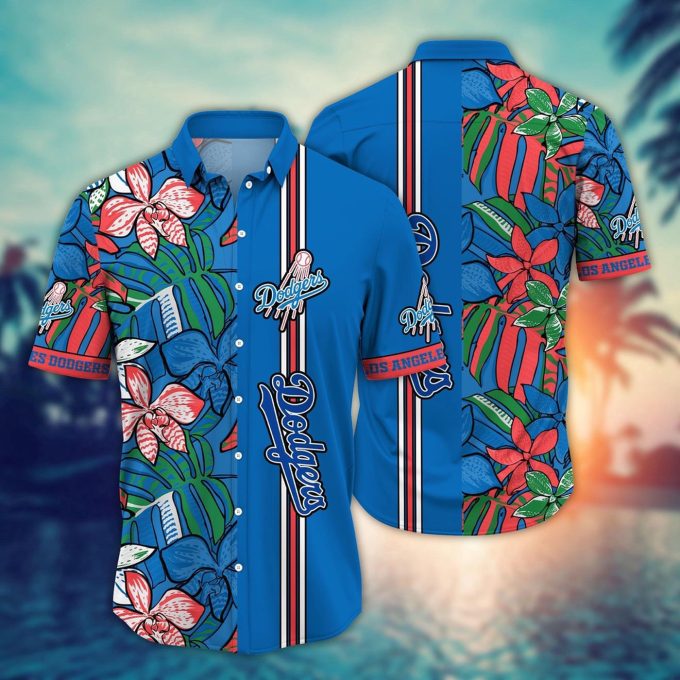 MLB Los Angeles Dodgers Hawaiian Shirt: Summer Swirl Fan Gift