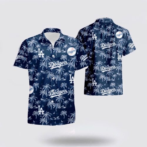 MLB Los Angeles Dodgers Hawaiian Shirt: Surf in Style with Cool Beach Outfits for Fans