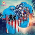 MLB Miami Marlins Independence Day Hawaiian Shirt for Cool Fans