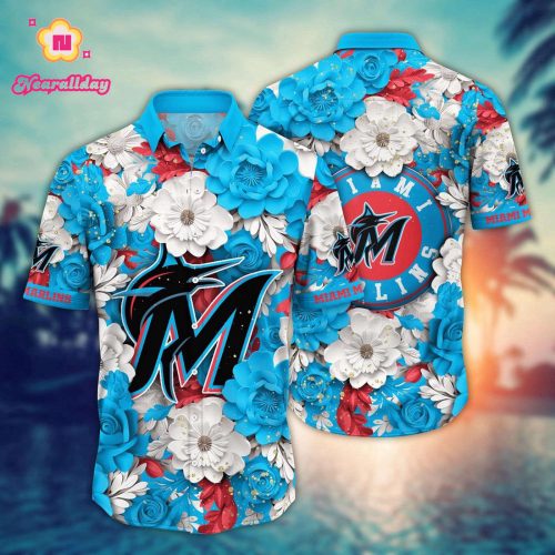 MLB Miami Marlins Hawaiian Shirt: Aloha Spirit for Sport Fans