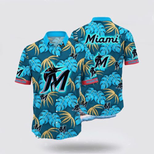 MLB Miami Marlins Hawaiian Shirt: Chic Coastal Vibes for Stylish Summer Fans