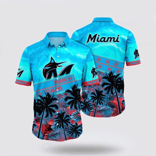 MLB Miami Marlins Hawaiian Shirt: Dive Into Ocean Vibes For Fans