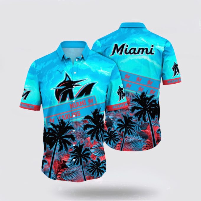 MLB Miami Marlins Hawaiian Shirt: Dive Into Ocean Vibes For Fans