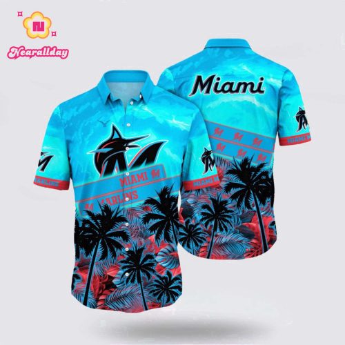 MLB Miami Marlins Hawaiian Shirt: Dive Into Ocean Vibes For Fans