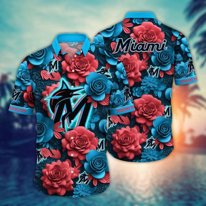 Miami Marlins Hawaiian Shirt: Official MLB Aloha Style for Fans