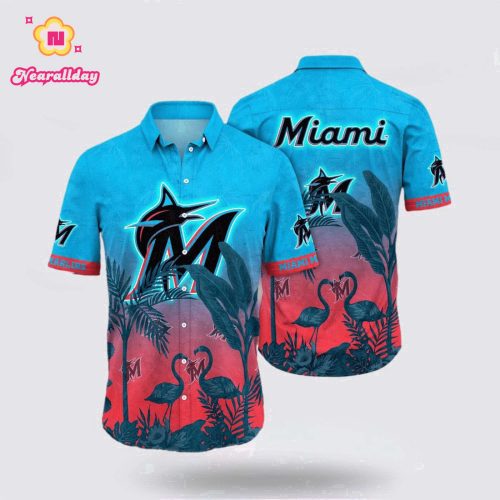 Official Miami Marlins Hawaiian Shirt - Perfect For Fans!