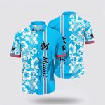MLB Miami Marlins Hawaiian Shirt: Trendy Coastal Collection for Fans Sunny Fashion Shine