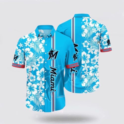 MLB Miami Marlins Hawaiian Shirt: Trendy Coastal Collection for Fans Sunny Fashion Shine