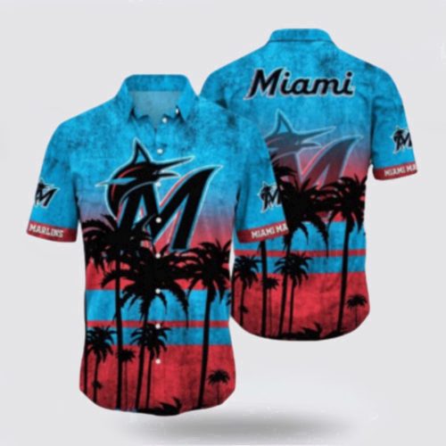 MLB Miami Marlins Hawaiian Shirt: Surf in Style with Super Cool Fan Apparel