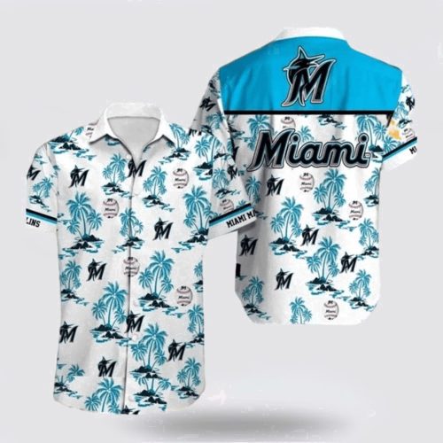 MLB Miami Marlins Hawaiian Shirt: Tropical Elegance for Fans