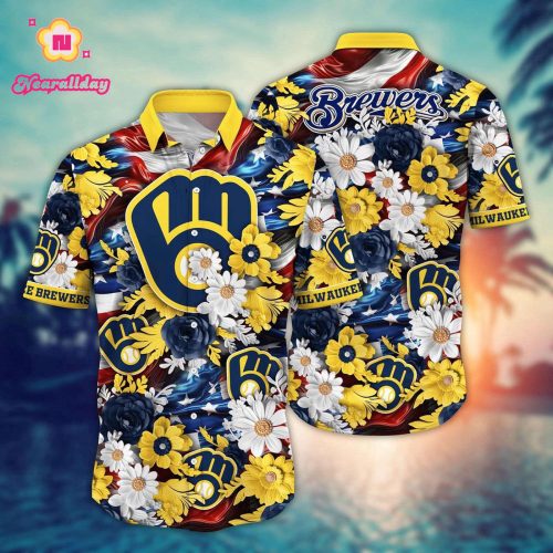 MLB Milwaukee Brewers Hawaii Shirt - Celebrate Independence Day in Style!