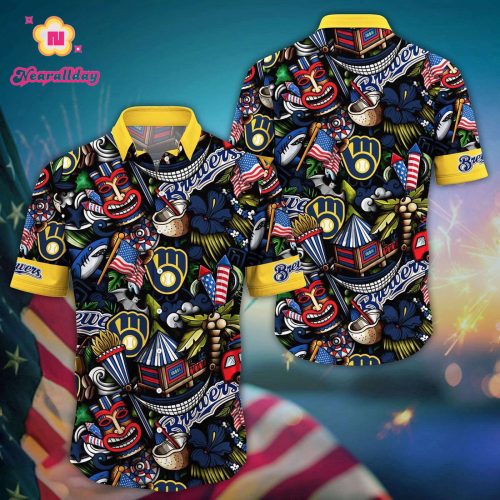Milwaukee Brewers MLB Hawaii Shirt: Vibrant Aloha for Cool Fans