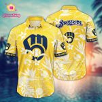 MLB Milwaukee Brewers Hawaiian Shirt: Perfect Summer Gift for Fans MLB Milwaukee Brewers Hawaiian Shirt: Perfect Summer Gift for Fans