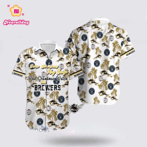 MLB Milwaukee Brewers Hawaiian Shirt - Dive into Tropical Fan Fashion
