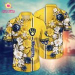 MLB Milwaukee Brewers Hawaiian Shirt – Luau League Look for Sport Fans MLB Milwaukee Brewers Hawaiian Shirt – Luau League Look for Sport Fans
