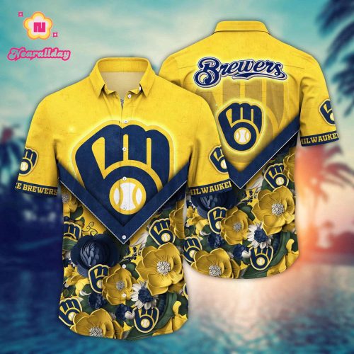 MLB Milwaukee Brewers Hawaiian Shirt: Summer Swing for Sport Fans
