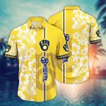 Milwaukee Brewers Hawaiian Shirt: Perfect Summer Wear for Baseball Fans Milwaukee Brewers Hawaiian Shirt: Perfect Summer Wear for Baseball Fans
