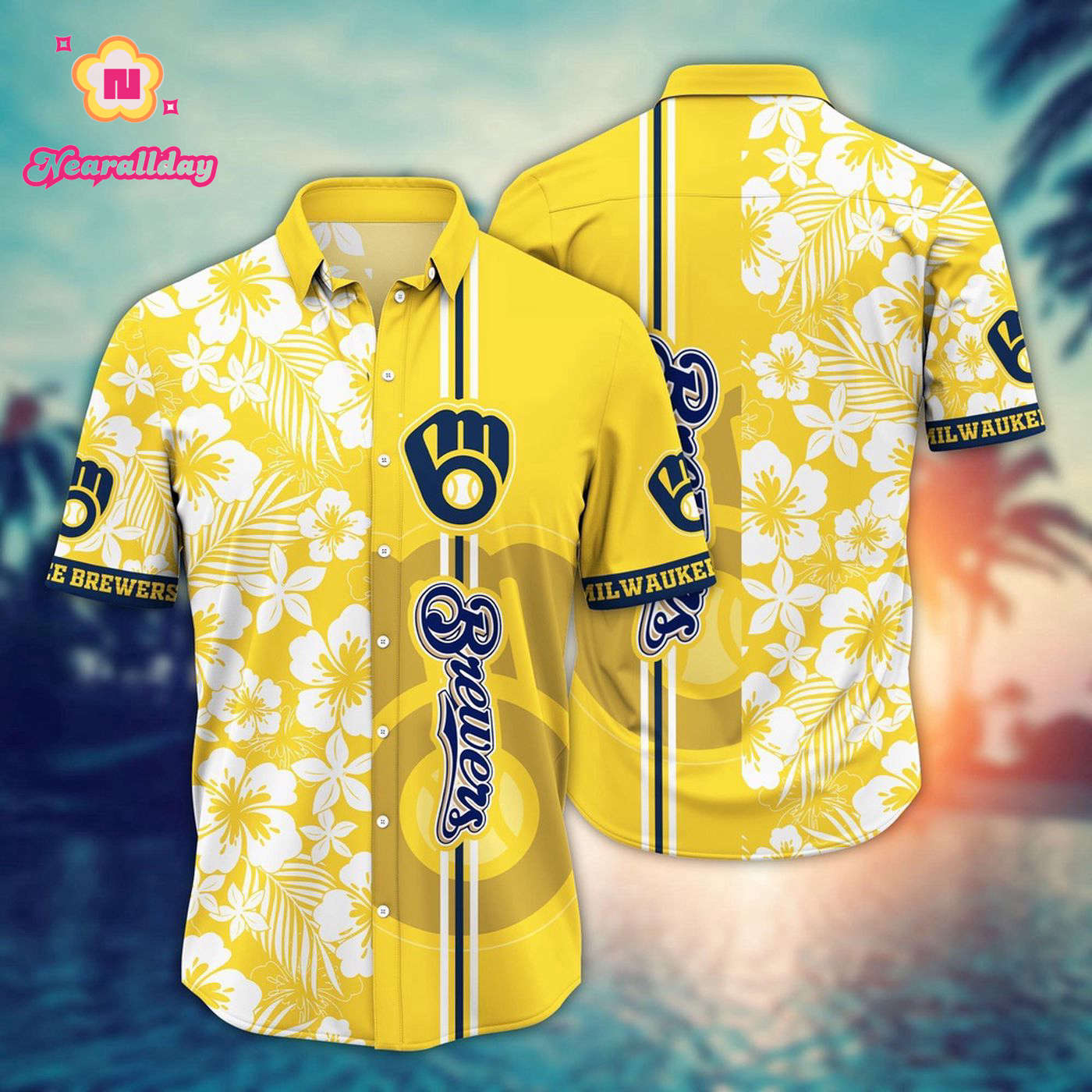 Milwaukee Brewers Hawaiian Shirt: Perfect Summer Wear for Baseball Fans Milwaukee Brewers Hawaiian Shirt: Perfect Summer Wear for Baseball Fans