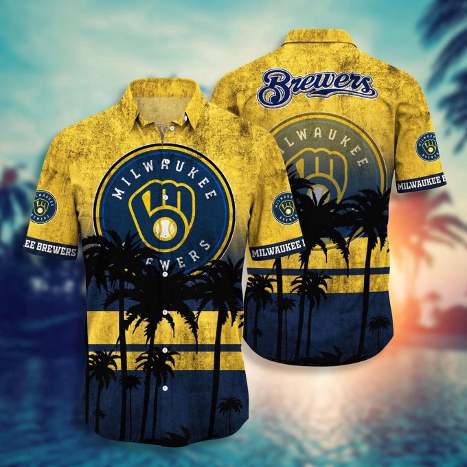 MLB Milwaukee Brewers Hawaiian Shirt – Stylish Swing for Fans