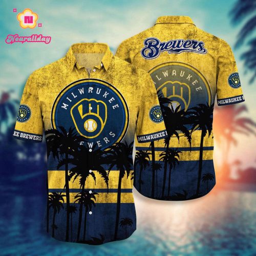 MLB Milwaukee Brewers Hawaiian Shirt - Stylish Swing for Fans