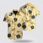 Milwaukee Brewers Hawaiian Shirt: Official MLB Fan Gear with Tropical Pattern Milwaukee Brewers Hawaiian Shirt: Official MLB Fan Gear with Tropical Pattern