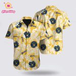 Milwaukee Brewers Hawaiian Shirt: Official MLB Fan Gear with Tropical Pattern Milwaukee Brewers Hawaiian Shirt: Official MLB Fan Gear with Tropical Pattern