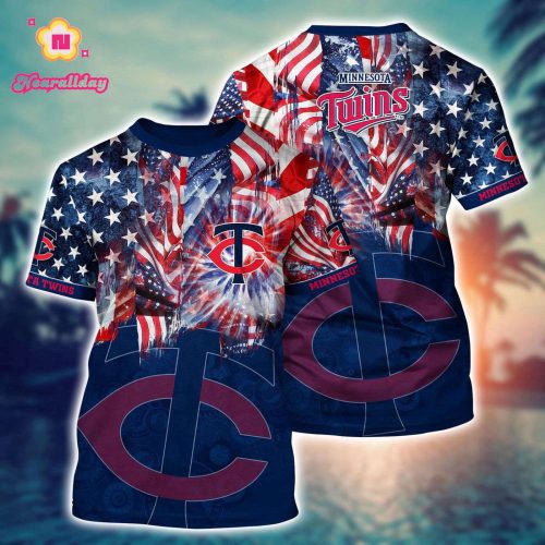 Minnesota Twins Hawaiian Heatwave 3D T-Shirt - Official MLB Fan Gear