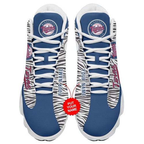 MLB Minnesota Twins Custom Name Number Air Jordan 13 Shoes V5- Unisex Shoes Gift
