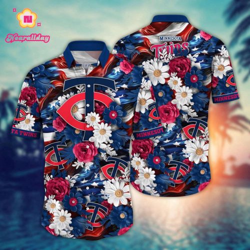 MLB Minnesota Twins Hawaii Shirt: Independence Day Fan Gear for Cool Fans