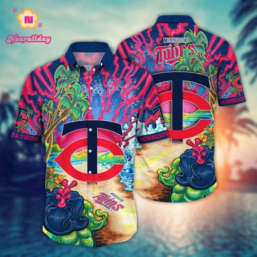 MLB Minnesota Twins Hawaiian Shirt: Diamond Dreamscape for Sports Fans