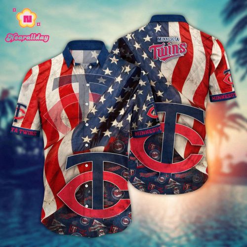 MLB Minnesota Twins Hawaiian Shirt: Floral Swing Chic for Fans