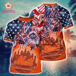 MLB New York Mets Hawaiian Heatwave 3D T-Shirt – Perfect for Sports Fans!