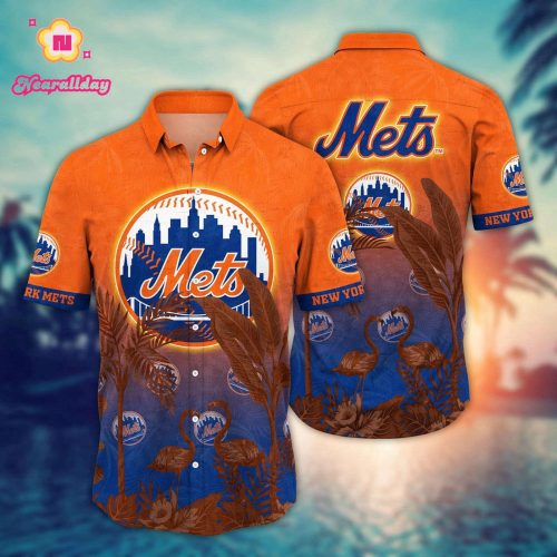 MLB New York Mets Hawaiian Shirt - Chase the Sunset Fan Gift