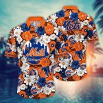 MLB New York Mets Hawaiian Shirt: Floral Fusion Fashion For Fans