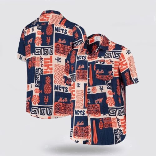 MLB New York Mets Hawaiian Shirt: Dive Into The Sea Breeze for Fans!