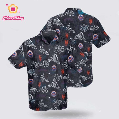 MLB New York Mets Hawaiian Shirt: Upgrade Your Wardrobe with Tropical Elegance!