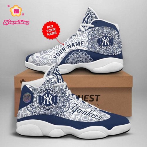MLB New York Yankees Custom Name Air Jordan 13 Shoes V12- Unisex Shoes Gift