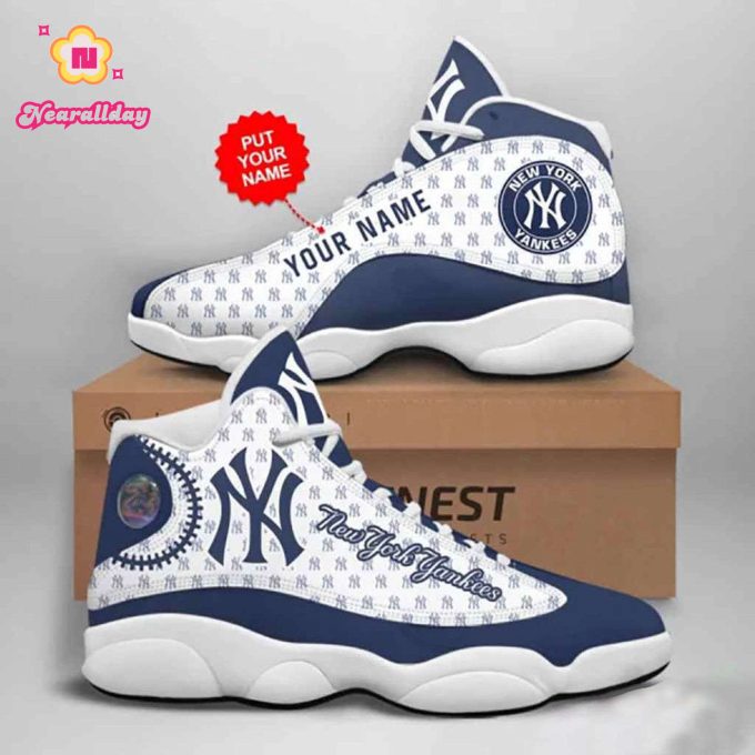 MLB New York Yankees Custom Name Air Jordan 13 Shoes V15- Unisex Shoes Gift