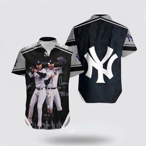 MLB New York Yankees Hawaiian Shirt featuring Aaron Judge and Giancarlo Stanton