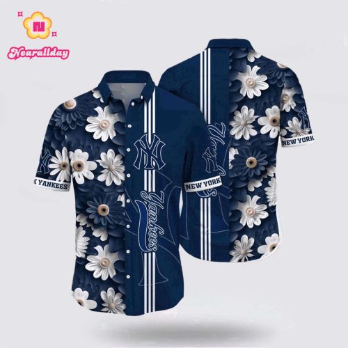 MLB New York Yankees Hawaiian Shirt: Dive into Ocean Vibes for Fans