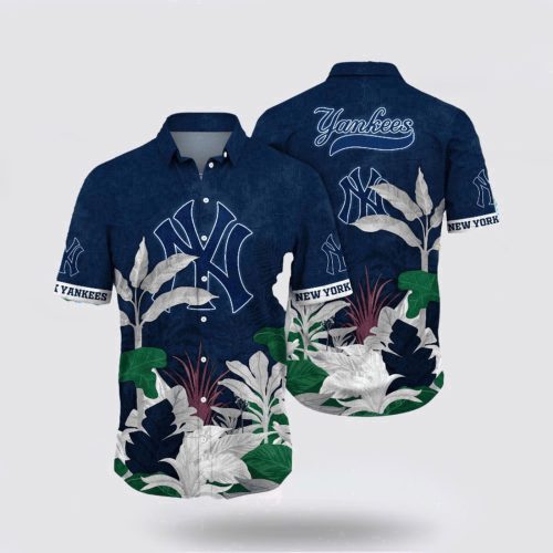 MLB New York Yankees Hawaiian Shirt: Dive into Ocean Vibes with Tropical Fan Fashion
