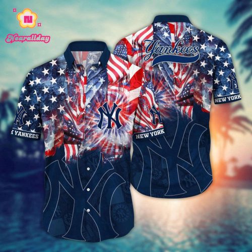 MLB New York Yankees Hawaiian Shirt: Game Day Aloha Style for Fans