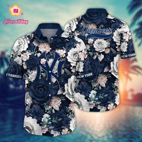 MLB New York Yankees Hawaiian Shirt - Home Run Style for Sport Fans