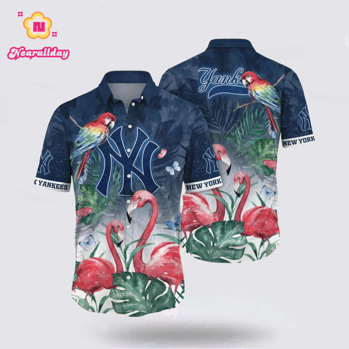 MLB New York Yankees Hawaiian Shirt – Summer Style for True Fans MLB New York Yankees Hawaiian Shirt – Summer Style for True Fans